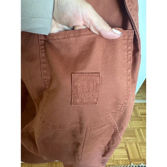 Topo Design Women's Dirt Coverall's, Terracotta Rust Hue, Size S, Like New - Picture 6 of 9